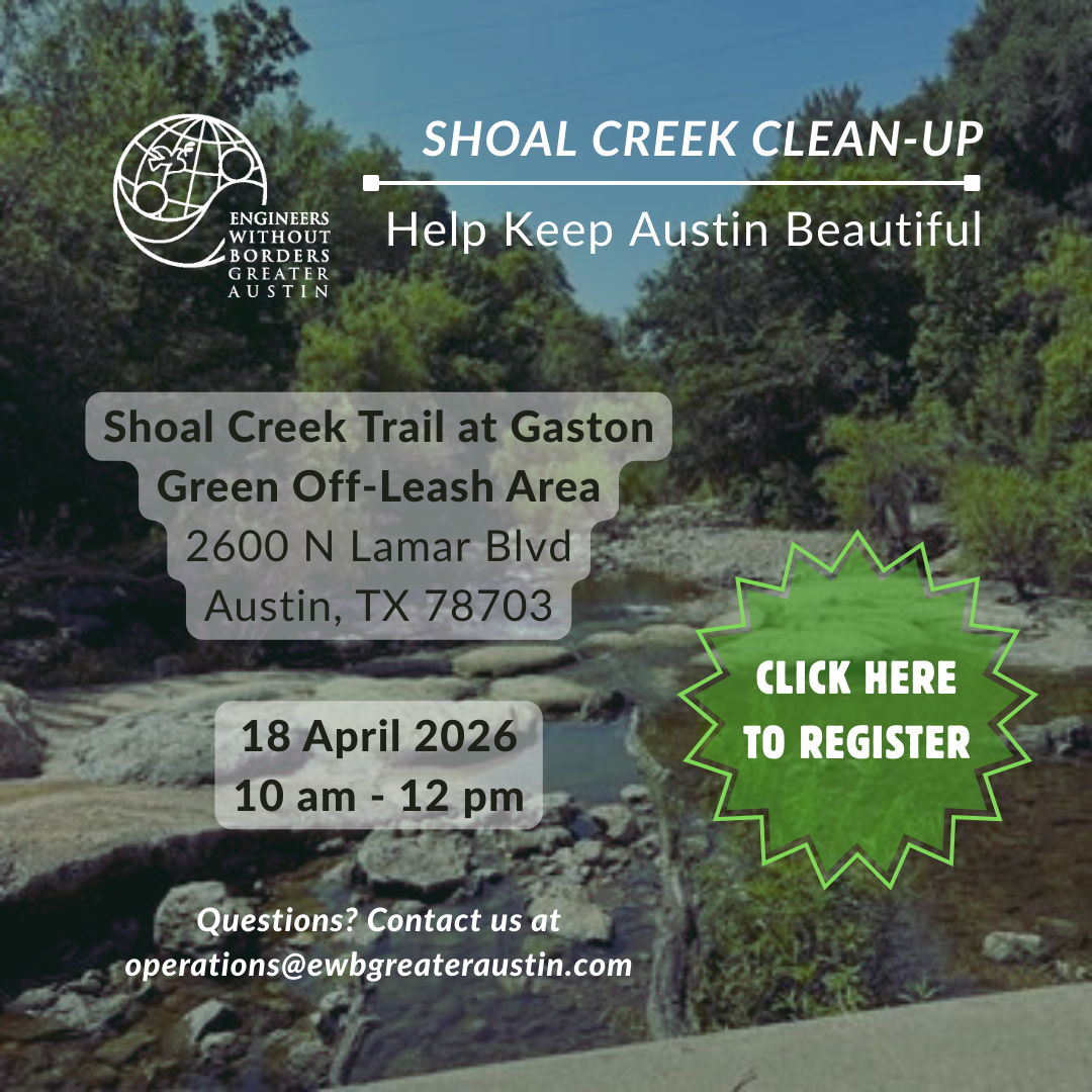 Join us for our Shoal Creek Clean Up on April 18th at 10am!